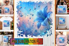 Radiant PNG TSHIRT Art, 3D Flower Product Image 1