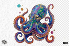 Coastal Octopus PNG Clipart Product Image 1