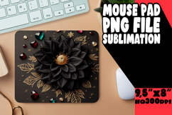 LUMINOUS MOUSE PAD CREATIVE PNG, 3D Flower Product Image 1
