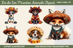 Da de Los Muertos Animals PNG Product Image 1