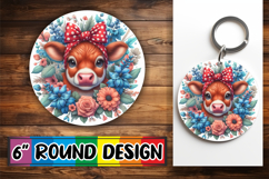 Bright Sublimation Car Coasters, Cute Animals Product Image 1