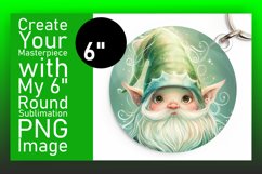 Whimsical Wilderness: Watercolor Gnome Circle Design Design Product Image 1
