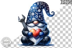 Father's Day Gnome Sublimation - Clipart PNG Design Product Image 1