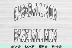 Baseball Mom Svg Cut Files, Baseball Mom Png, Baseball Svg Product Image 1