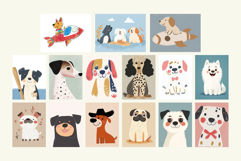 Playful Dogs Nursery Wall Art Cute Puppy Printable Posters Product Image 3