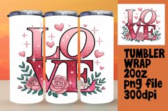 Sublimation-Ready 20oz Artwork , Valentines Product Image 1