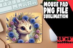 ENCHANTED mouse PAD Fun Sublimation, Dragon Product Image 1