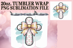 Magical Gifts 20oz tumbler wrap, Cross and Bow Product Image 1