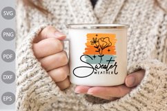 Sweater Weather SVG Cut Files / Fall Quote SVG Design Product Image 2