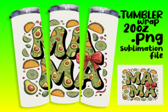 TRENDY 20oz Tumbler PNG Template , Mama Product Image 1