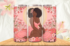 Black Girl Magic Black Woman Positive mind 20oz Tumbler wrap Product Image 1