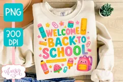 Welcome back to school shirt PNG, Teacher sublimation PNG Product Image 2