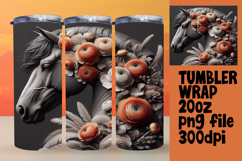 20oz Sublimation Template for Creatives , Horse Product Image 1