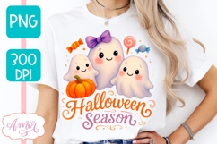 Halloween season PNG design, Cute Halloween Ghosts PNG Product Image 4