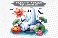 Halloween Ghost - Halloween clipart Sublimation PNG Design Product Image 1
