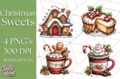 Christmas Treats Cookies Cocoa Clipart PNG Product Image 1