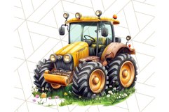 Kids Farm Clipart, Cute Farmer and Farm Animal PNG Product Image 4