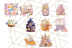 Haunted Sweet Shoppe PNG Clipart, Pastel Halloween Bakery Product Image 4