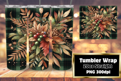 Custom 20oz Sublimation File , Autumn Flower Product Image 1