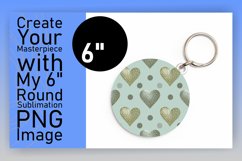 Chic Round Design Coaster Template , Heart Product Image 1