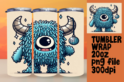 LUXE 20oz Tumbler Graphic for Sublimation , Monster Product Image 1