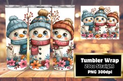 Winter Gingerbread Tumbler 20oz Holiday Sublimation Product Image 1
