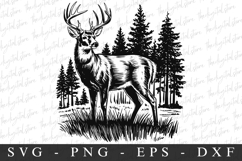 Christmas Deer Svg | Christmas svg | Svg cut file Product Image 1