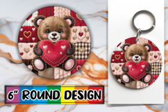 Bright Circle Ornaments Design, Valenines Animals Product Image 1