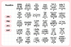 30 Funny Baby Bib Quotes SVG Bundle Product Image 3