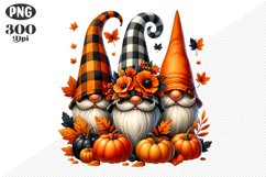 Halloween Gnomes Sublimation - Clipart PNG Design Product Image 1