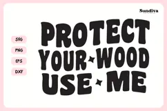Naughty Coaster Quote SVG | Protect Your Wood Use Me Product Image 3