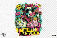 Farm Animals PNG Sublimation - Summer Animal Product Image 1
