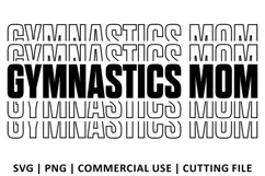 Gymnastics Mom SVG | Stacked SVG Product Image 2