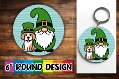 Cute Watercolor Spring Animals Round Design PNG Product Image 1