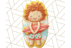 Summer Cookie Character PNG, Cute Beach Clipart Tropical Png Product Image 5