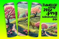 Fresh 3D Tumbler Wrap Sublimation Summer Design Product Image 1