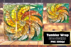 Glitter Flower Tumbler Wrap Design 20oz Product Image 1