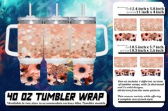 Glitzy Flower Leopard Print Design 40oz Product Image 1