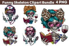 Funny Skeleton Messy CLIPART PNG Product Image 1