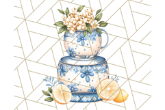 Mediterranean Cottagecore Kitchen PNG Clipart with Lemons Product Image 4
