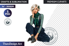 Alpine Winter Sports Fashion and Cabin Clipart PNG Product Image 1