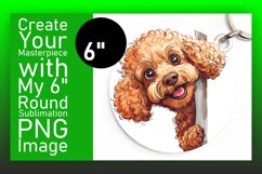 Amusing PeekaBoo Dog Circle Whimsy Charm Sublimation Mug Product Image 1