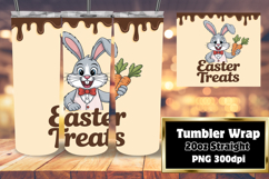 LUXE PNG Tumbler Design 20oz , Easter Bunny Product Image 1
