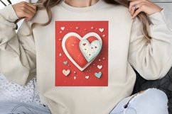 Cute Watercolor Valentines Day Clipart PNG Product Image 1