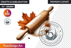 Autumn Clipart, Cozy Fall PNG Baking ,Kitchen tool, Bakery Product Image 1