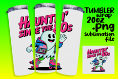 20oz Tumbler Wrap for Personalization , Funny Ghost Product Image 1