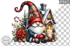 Christmas Gnome Sublimation - Clipart PNG Design Product Image 1
