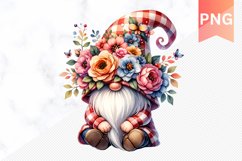 Floral Gnome Sublimation - Clipart PNG Bundle Product Image 11