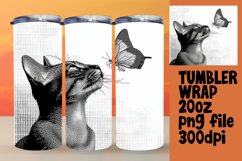 Whisker Wonderland: Sublimation Tumblers with Feline Flair Product Image 1