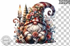 Christmas Gnome Sublimation - Clipart PNG Design Product Image 1